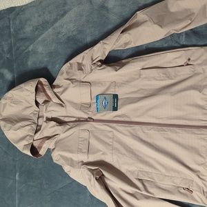 BNWT Columbia Pink Windbreaker Bedder Park Jacket Hood Youth Large